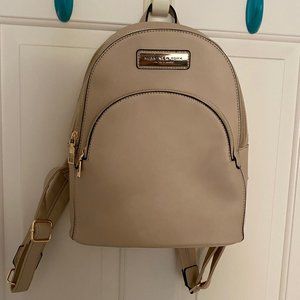 andrew marc tan/nude leather backpack